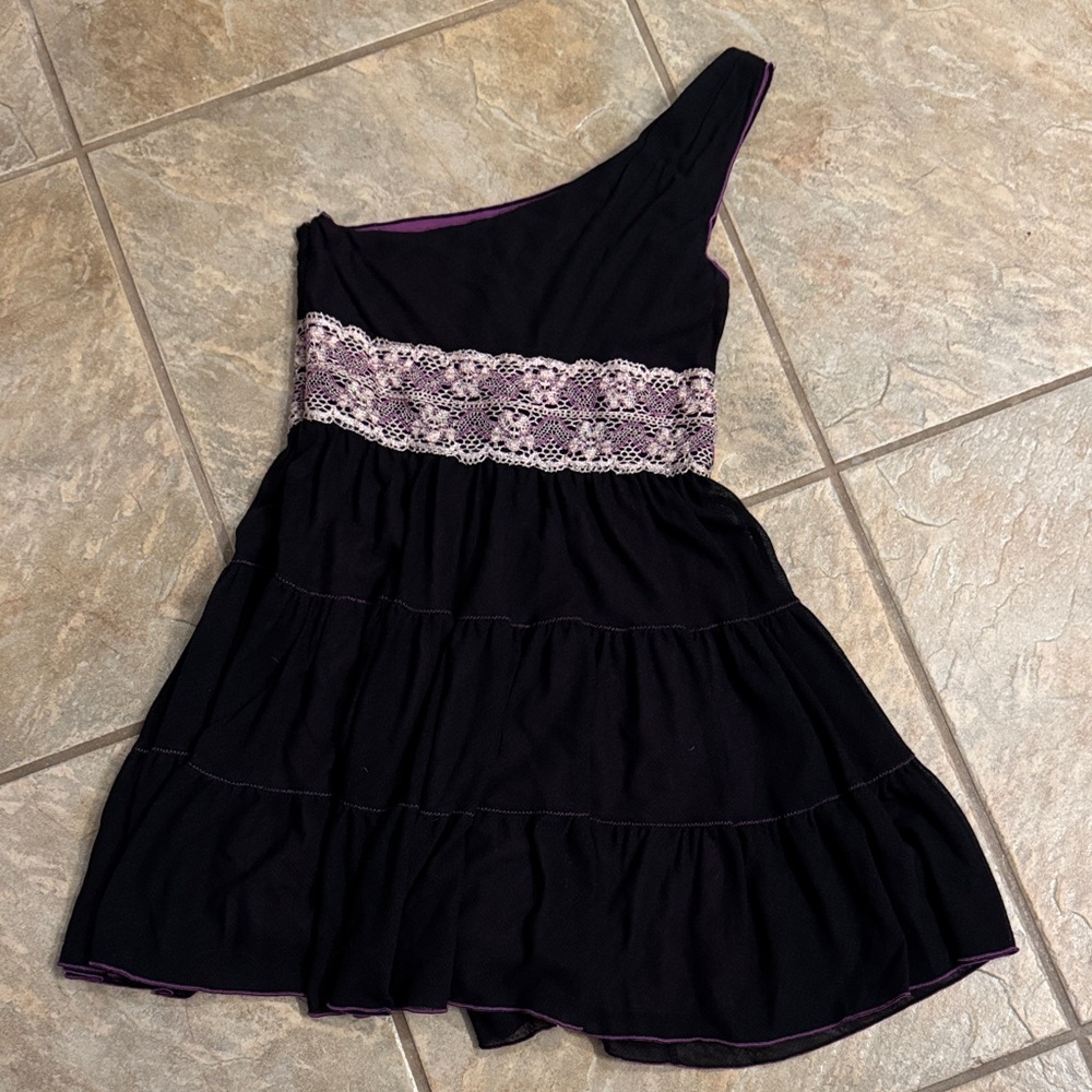 Chelsea & Violet | Black and Purple Dress